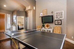 Ping pong in the den