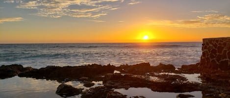 Amazing sunset at Turtle beach only few minute walk from our Ohana home.