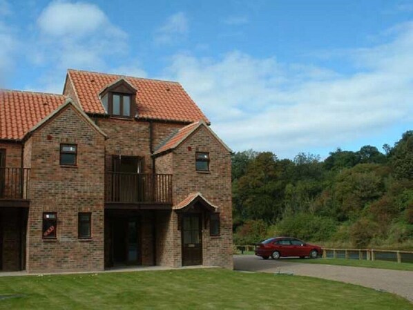 Front of Riverside Cottage - right by the waterside and having beautiful views