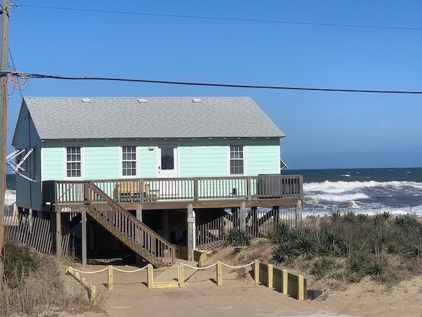 Serenity with parking for two vehicles. and gated deck.