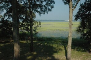 View of marsh and river 