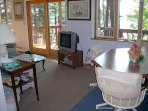 Dining area w Living Rm to left 30' across front