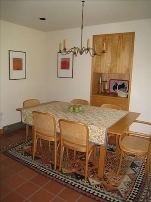 Dining room attached to kitchen.