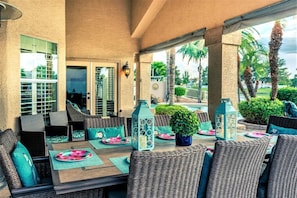 Exquisite patio views while dining or relaxing!