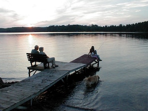 Mom and Dad, my wife and daughter enjoying a summer sunset.