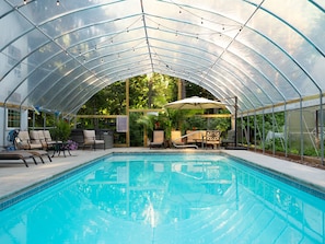 Comfortably swim any day of the year--even in inclement weather!