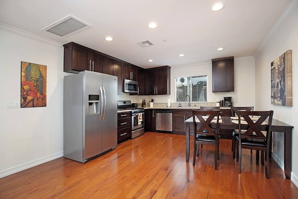 Kitchen and dining area