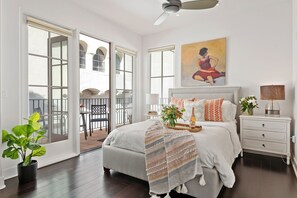 Comfortable queen bed