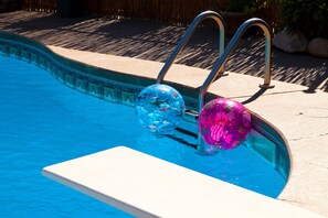 Our lovely seasonal pool open 9.00 till 8.00 high season. 