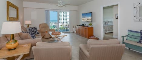 Living room with sofas and chairs