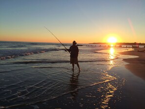 Relaxing evening fishing