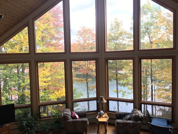 See Lake Tibbet from the living room