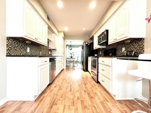 Full-size kitchen equipped with everything you need for gourmet cooking