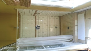 Room #2 shower at the Historic Port Albert Inn. Built in 1842.