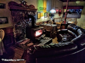 Wood stove at the Historic Port Albert Inn. Built in 1842.