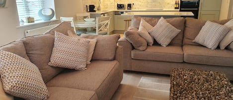 Two large comfortable M&S sofas