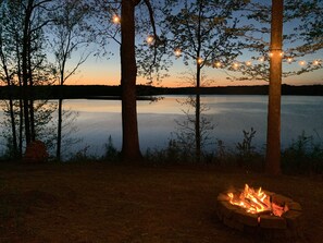 Enjoy a peaceful and cozy night by the firepit