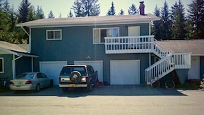 2nd story front door and parking