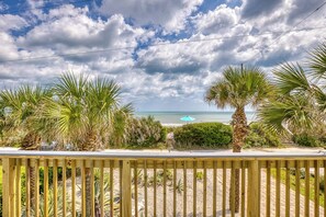 Relax on the oceanfront deck and take in the gorgeous view.