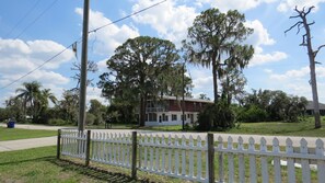 Looking back at house from beach access