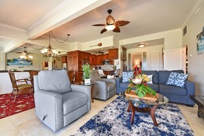 Two Recliners and Queen Sofa Sleeper