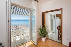 Balcony exit