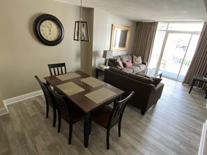 Dining and living room area
