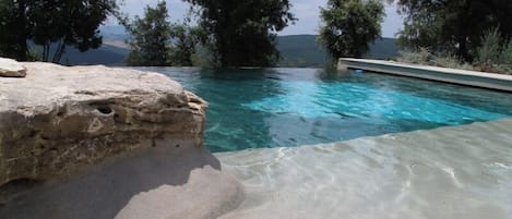 Uniquely designed Pool with Tuscany hills view