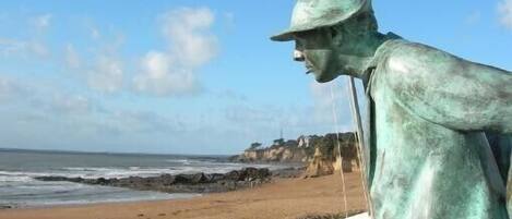 Vue sur la plage ou l’océan