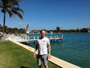 Steve did all the renovations.  (Inlet bridge raised to allow passing yachts.) 