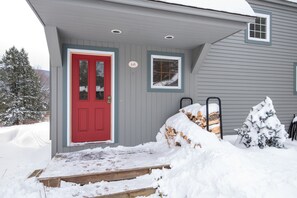 Winter gateway. Grab some firewood on your way in.