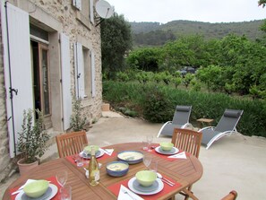Private terrace for Le Haut Maison