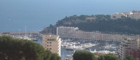 View of Monaco Harbour from the apartment