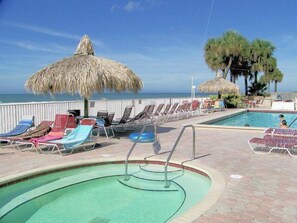 Beach Front Pool and Jacuzzi