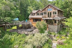 View of house from lake
