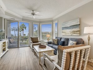 Living Room with Balcony Access at 2206 SeaCrest