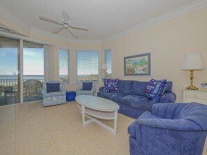 Living Room with Ocean Views at 2508 Sea Crest