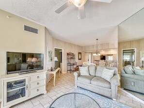 Living Room, Dining Area and Kitchen at 302 Barrington Arms