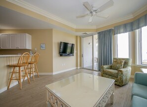 Living Room with Flat Screen TV at 2510 SeaCrest