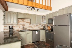 Spacious, updated and well-stocked kitchen