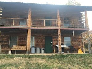 Lower Unit is the cabin.  Upper is the owners quarters