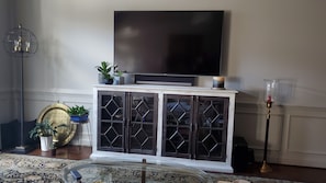 60" TV with Sonos Sound System in Den/Living area