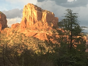 Castle Rock at Sunset.
From our backyard.