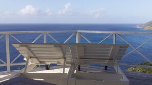 Sunning on the West Deck