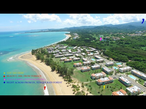Our location. View to the east .
