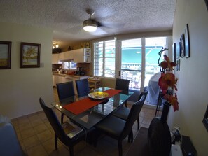 Dinning looking toward terrace.
