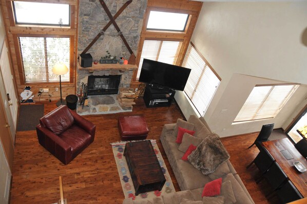 60” Flat Screen and pull out couch