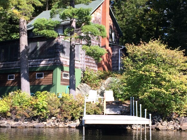 Large cabin with big dock