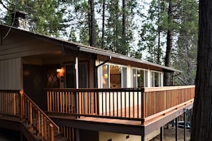 Side view of cabin