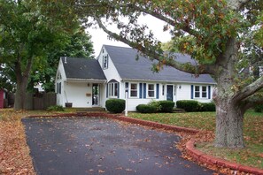 Front of House and Large Driveway